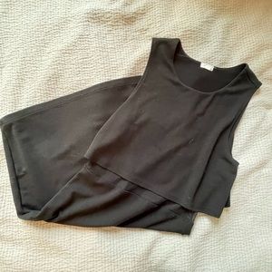 Black mesh Garage midi dress